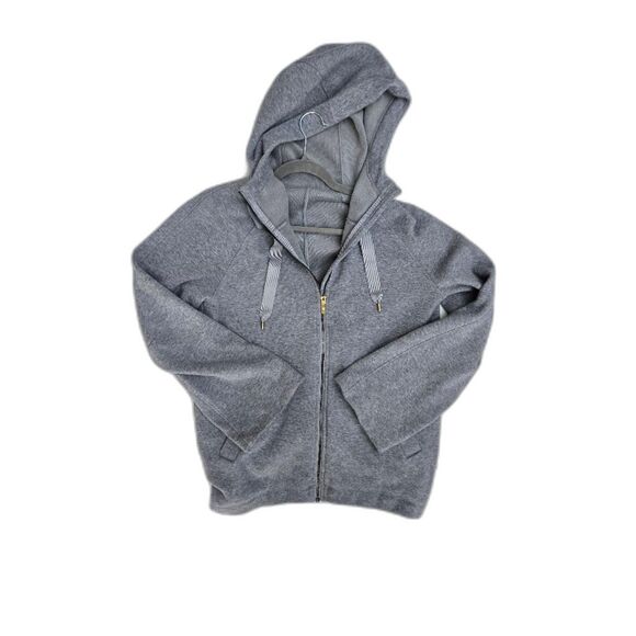 Unicorn Lululemon Women’s OG Scuba Relaxed Full Zip Hoodie Heather Gray Size 10 - Picture 1 of 5